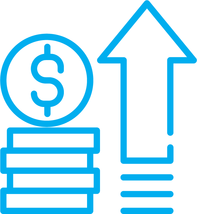 infrastructure management costs icon