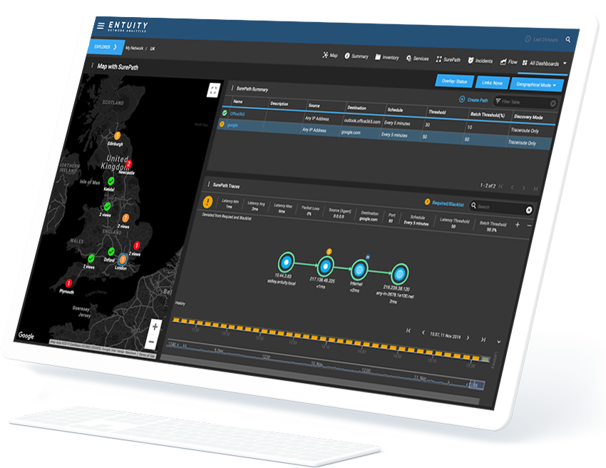 tool for monitoring network paths