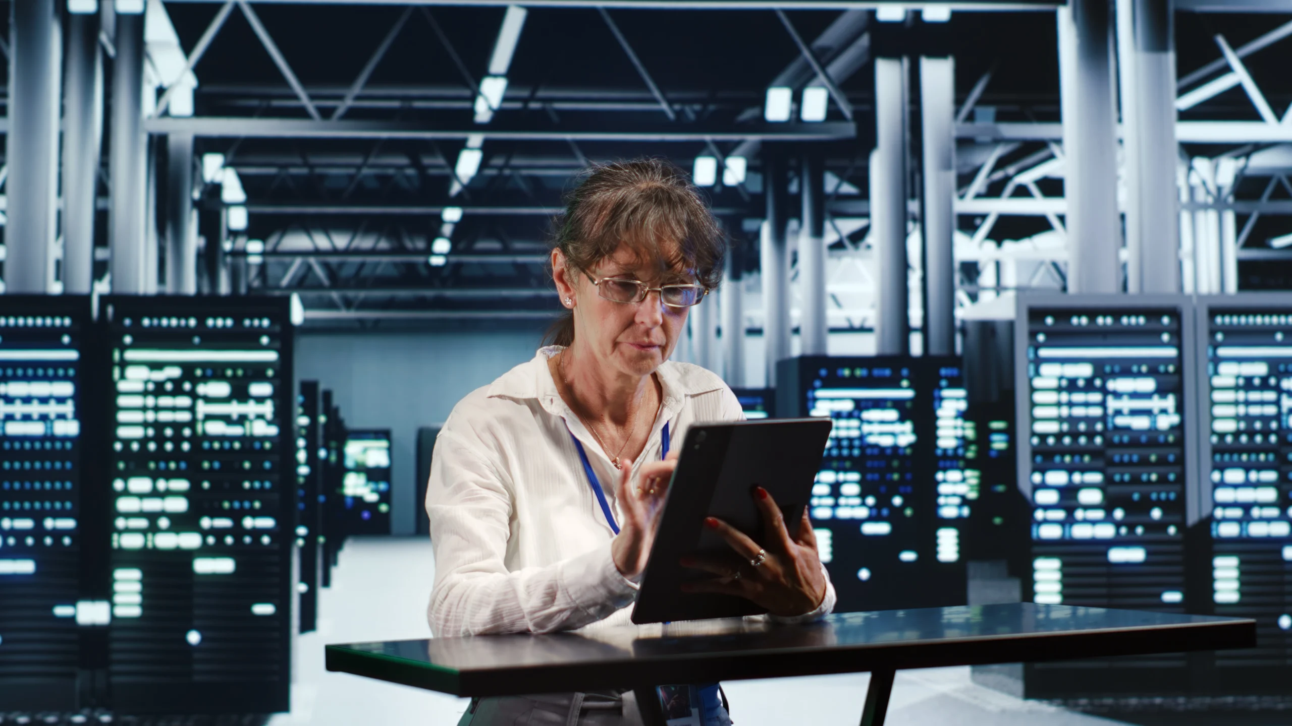 woman researching data center cooling ideas